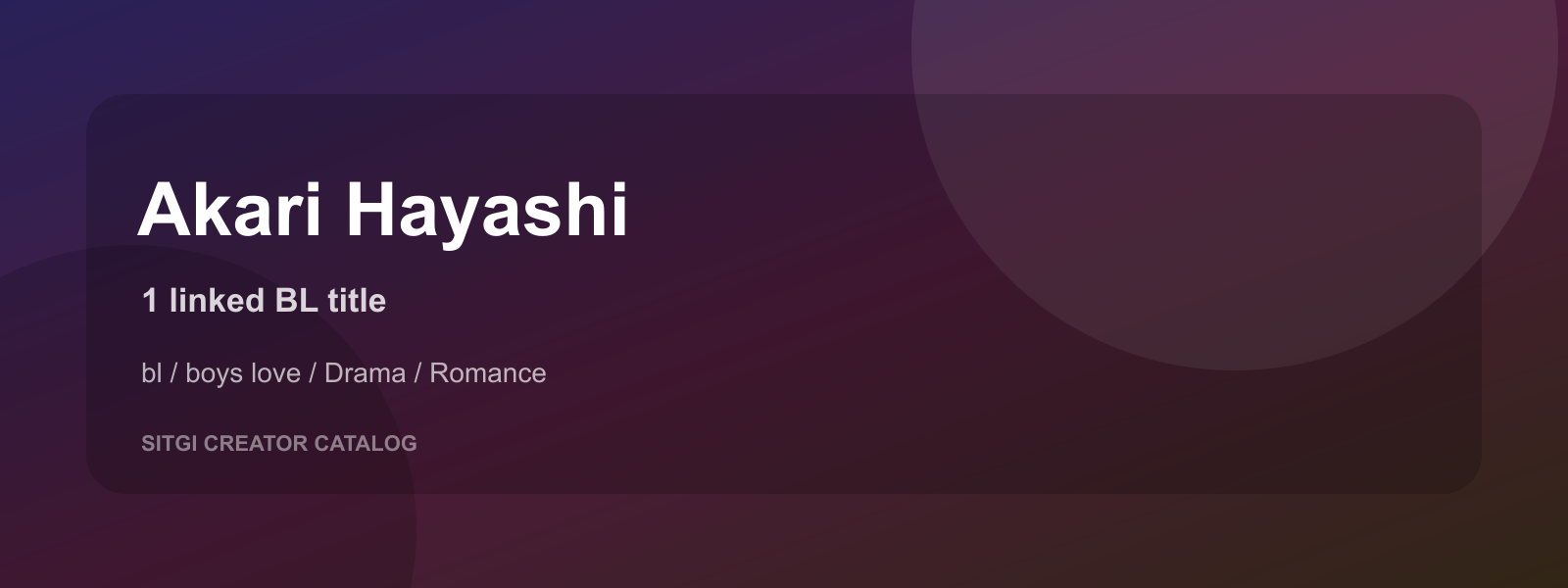 Akari Hayashi cover