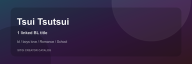 Tsui Tsutsui cover