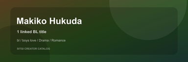 Makiko Hukuda cover