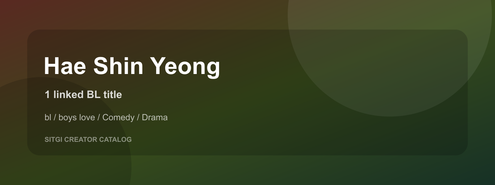 Hae Shin Yeong cover