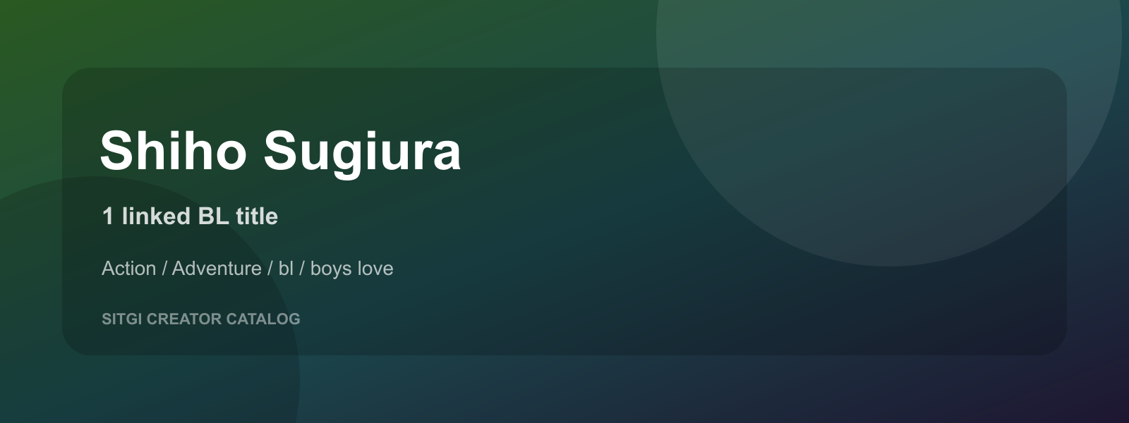 Shiho Sugiura cover