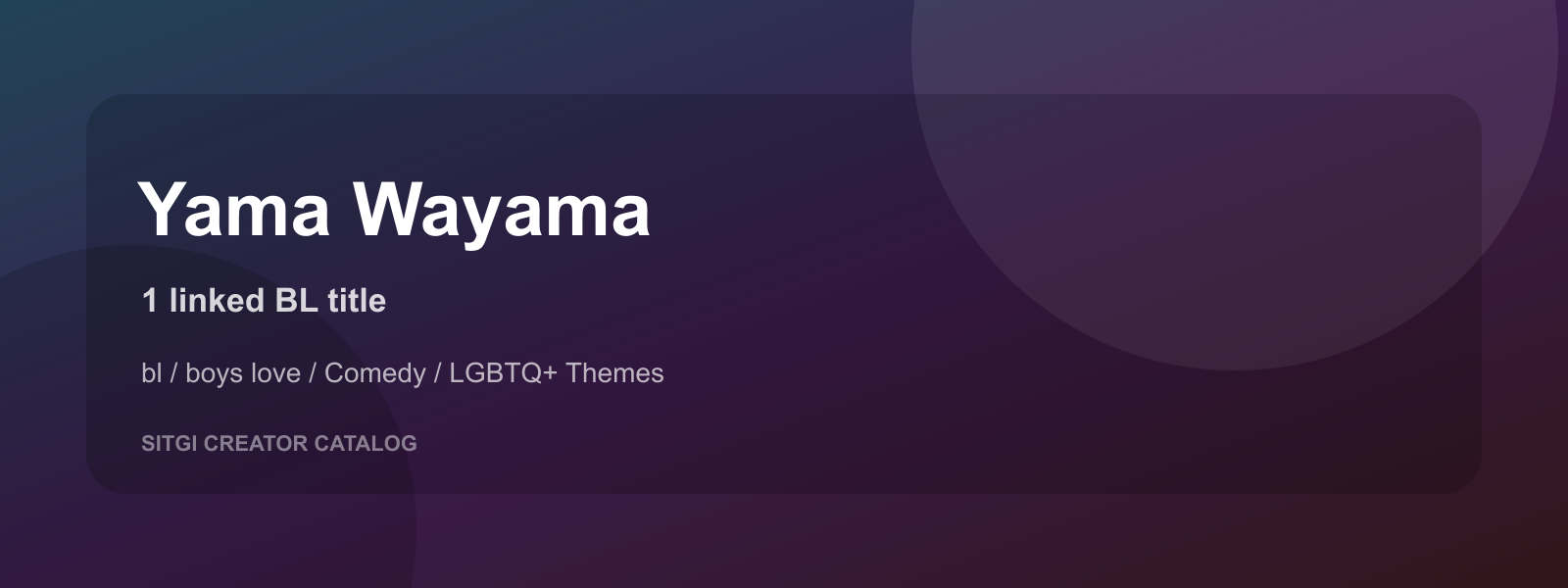 Yama Wayama cover