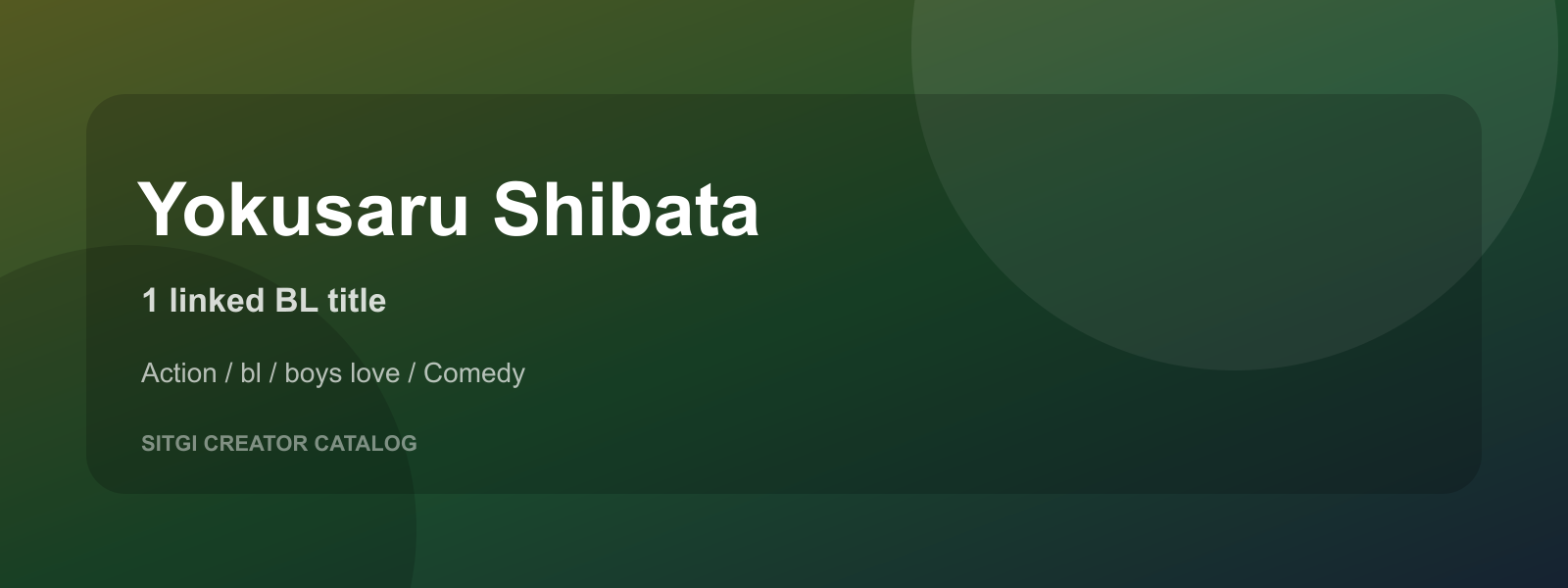 Yokusaru Shibata cover
