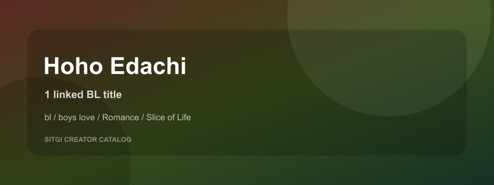 Hoho Edachi cover