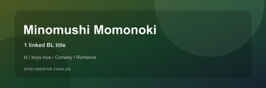 Minomushi Momonoki cover