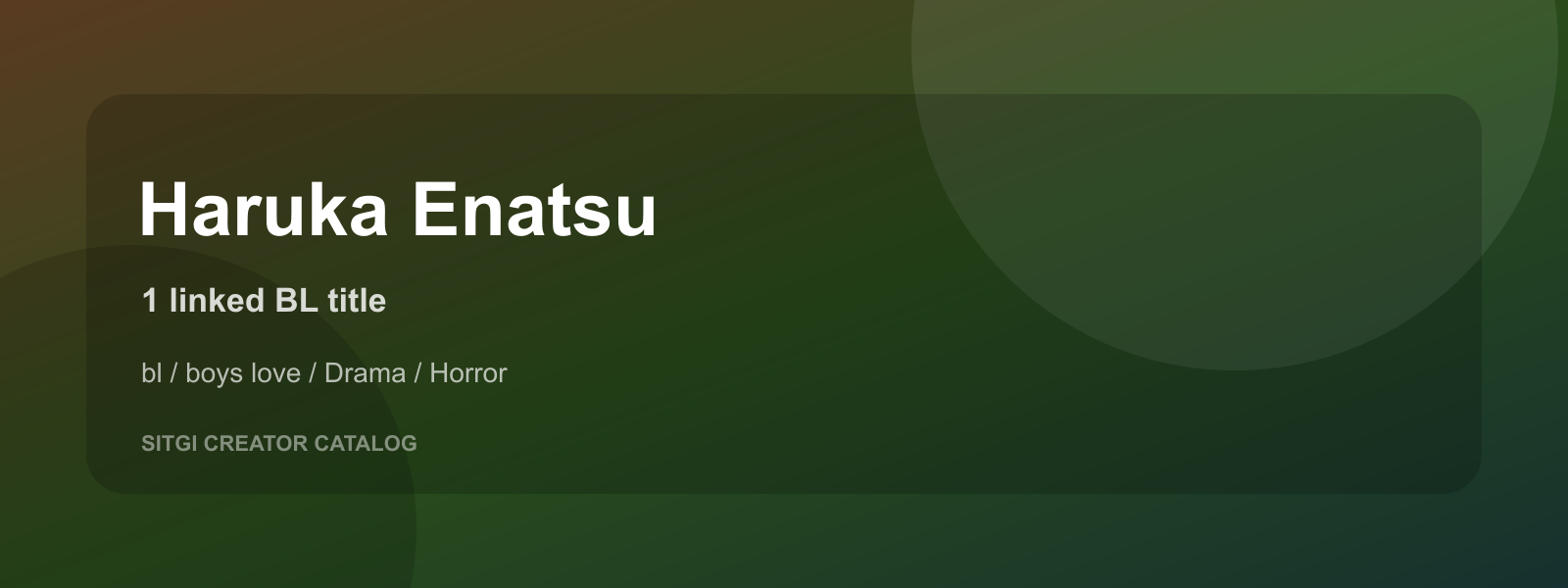 Haruka Enatsu cover