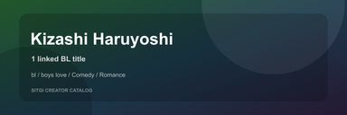 Kizashi Haruyoshi cover