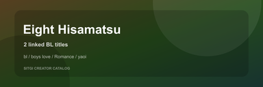 Eight Hisamatsu cover
