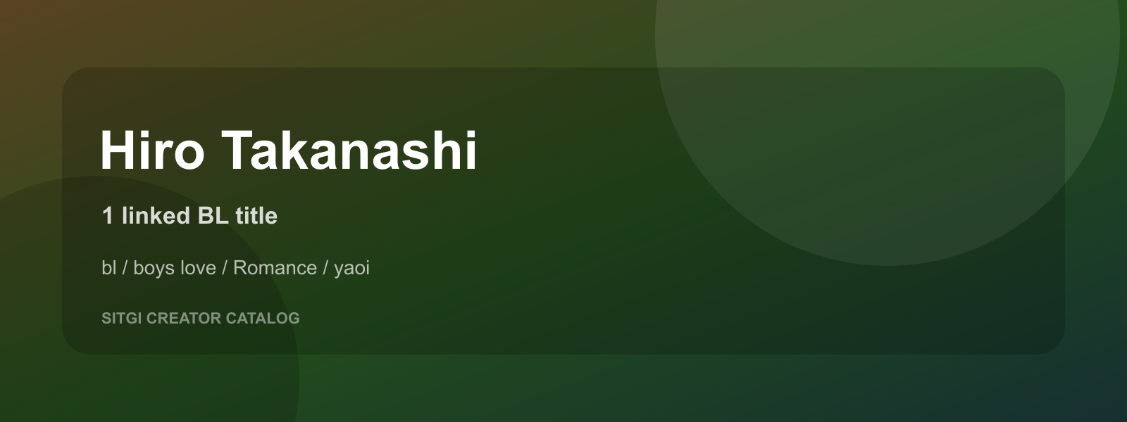 Hiro Takanashi cover