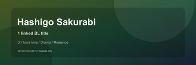 Hashigo Sakurabi cover