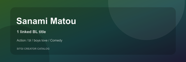 Sanami Matou cover