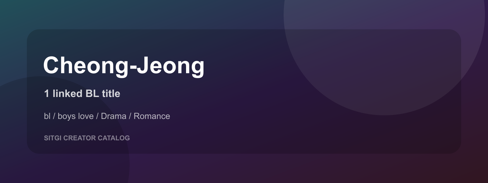 Cheong-Jeong cover