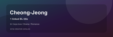Cheong-Jeong cover