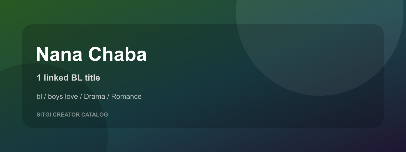 Nana Chaba cover