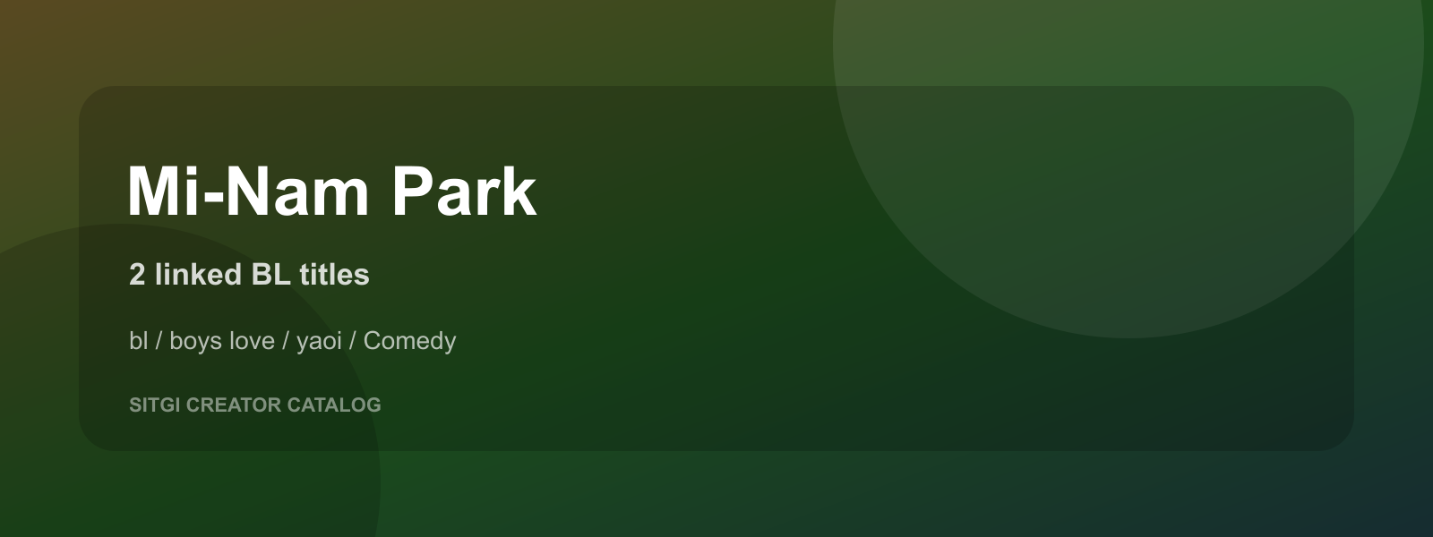 Mi-Nam Park cover