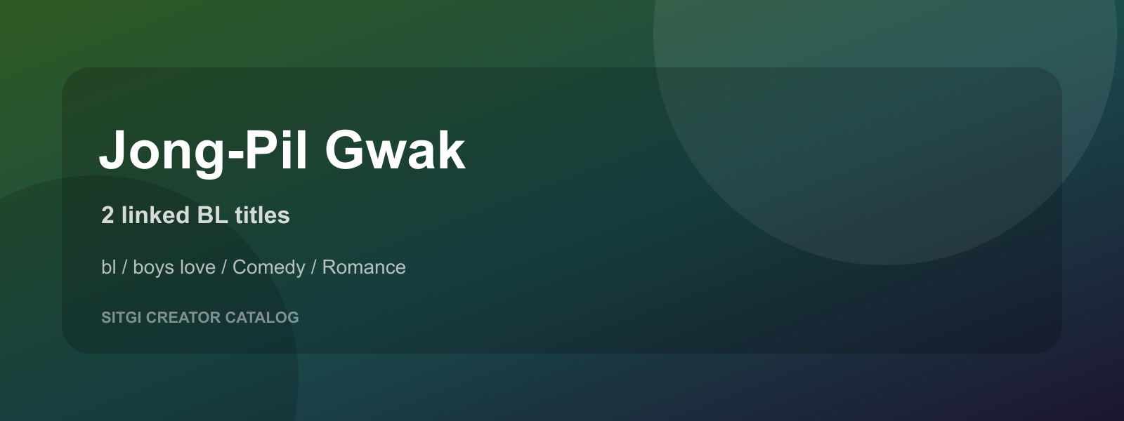 Jong-Pil Gwak cover