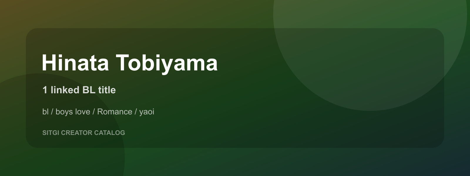 Hinata Tobiyama cover