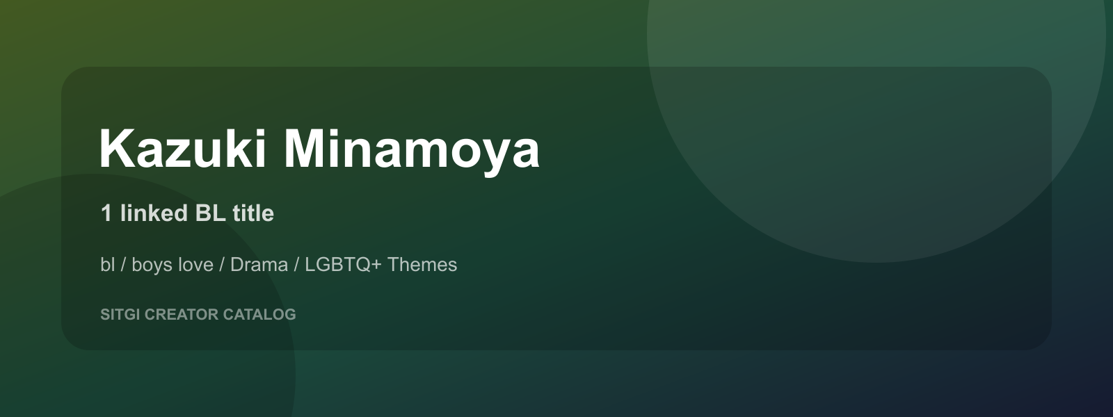 Kazuki Minamoya cover