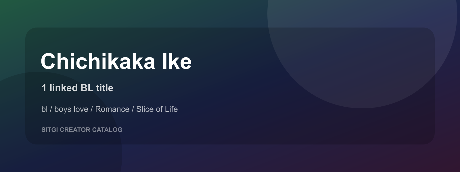 Chichikaka Ike cover