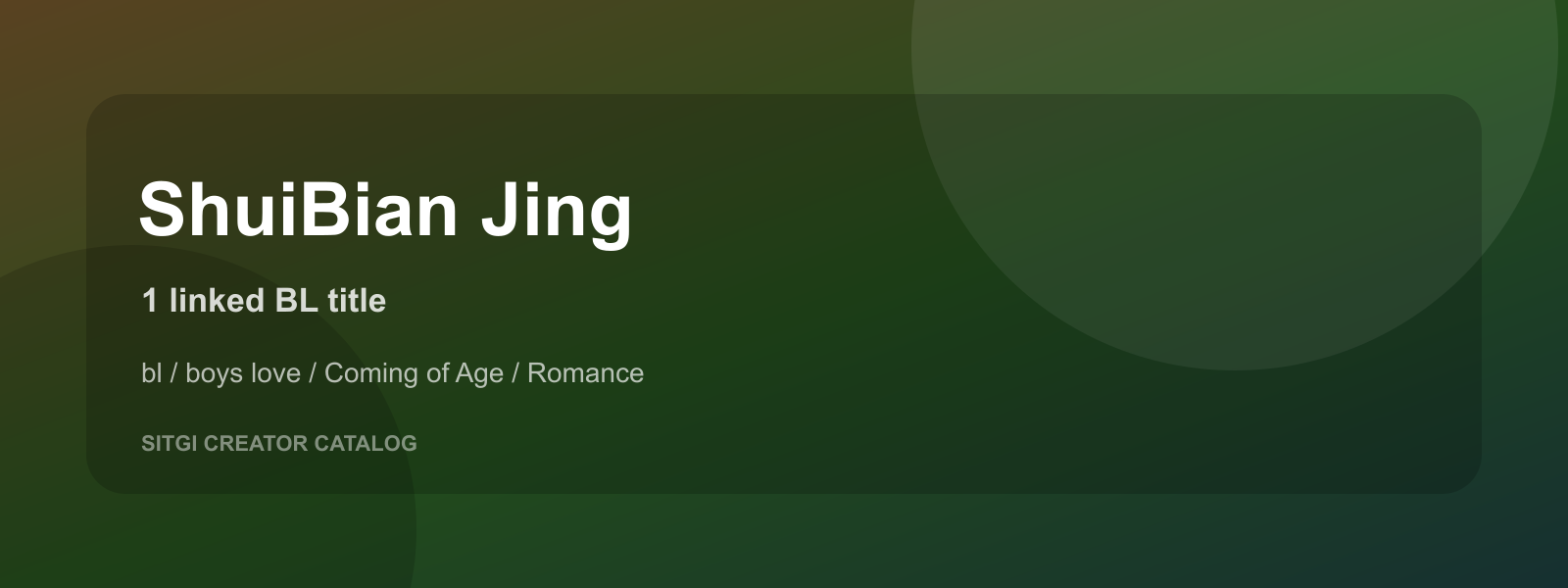 ShuiBian Jing cover