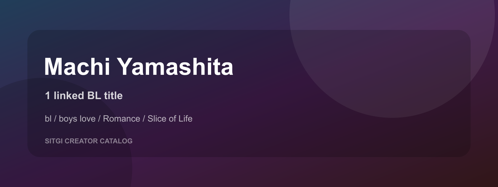 Machi Yamashita cover