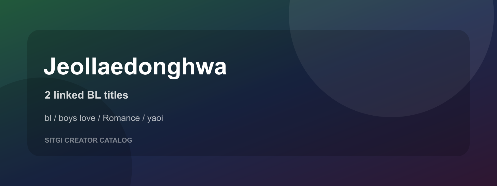 Jeollaedonghwa cover