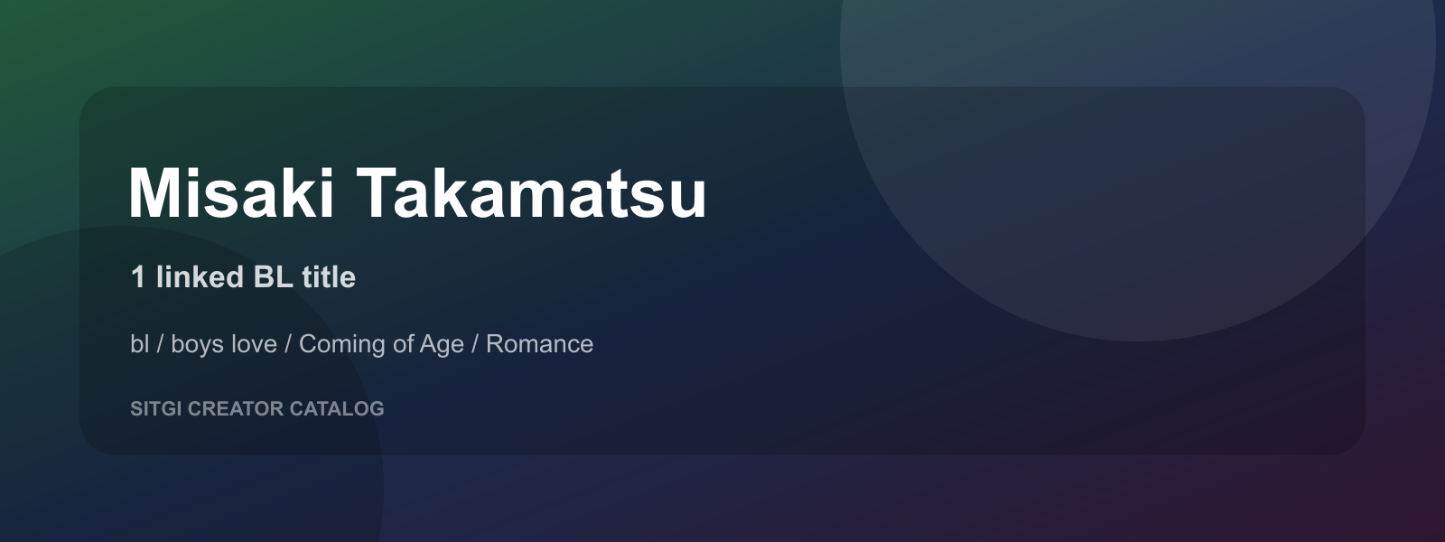 Misaki Takamatsu cover