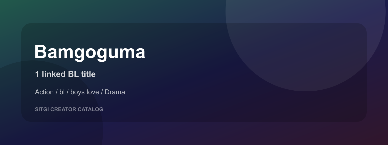 Bamgoguma cover