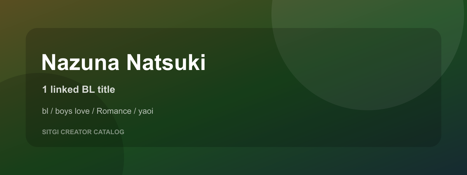 Nazuna Natsuki cover
