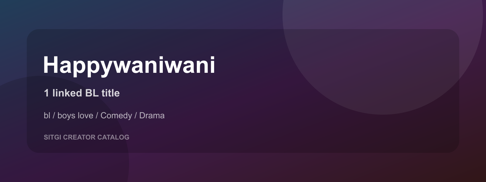 Happywaniwani cover