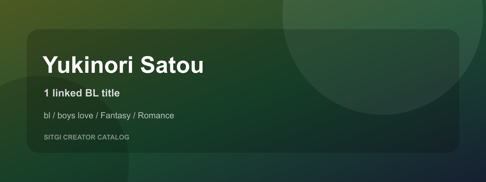 Yukinori Satou cover