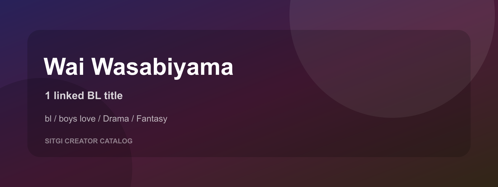 Wai Wasabiyama cover