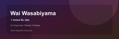 Wai Wasabiyama cover