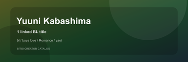 Yuuni Kabashima cover
