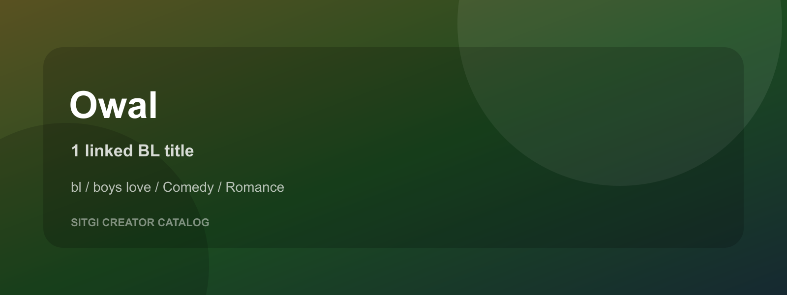 Owal cover
