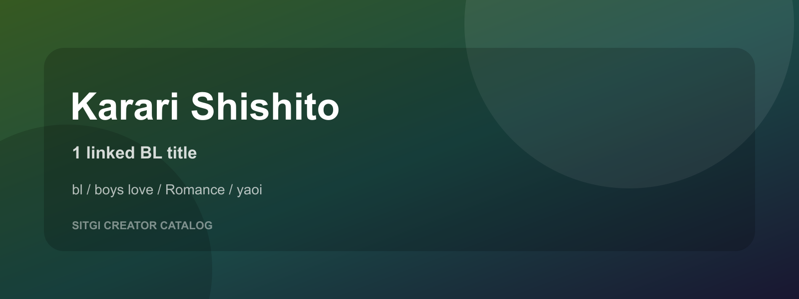 Karari Shishito cover