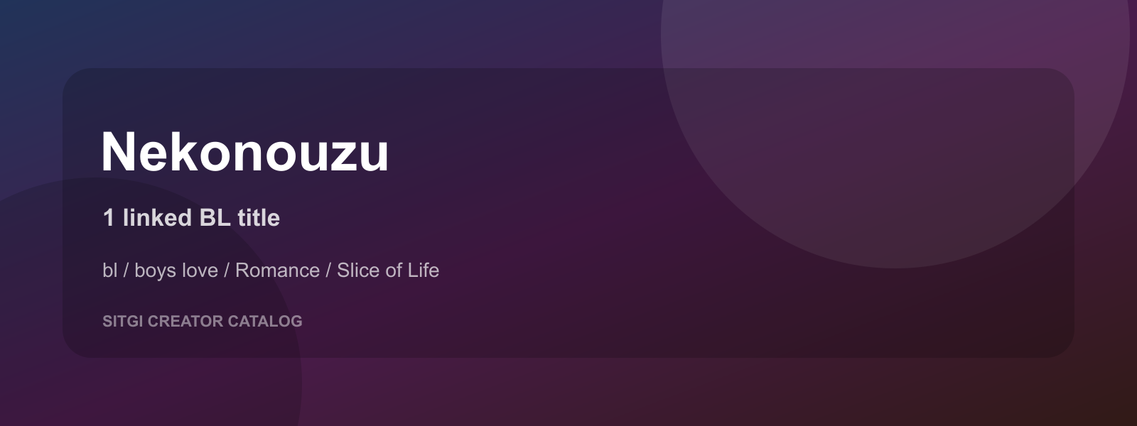 Nekonouzu cover