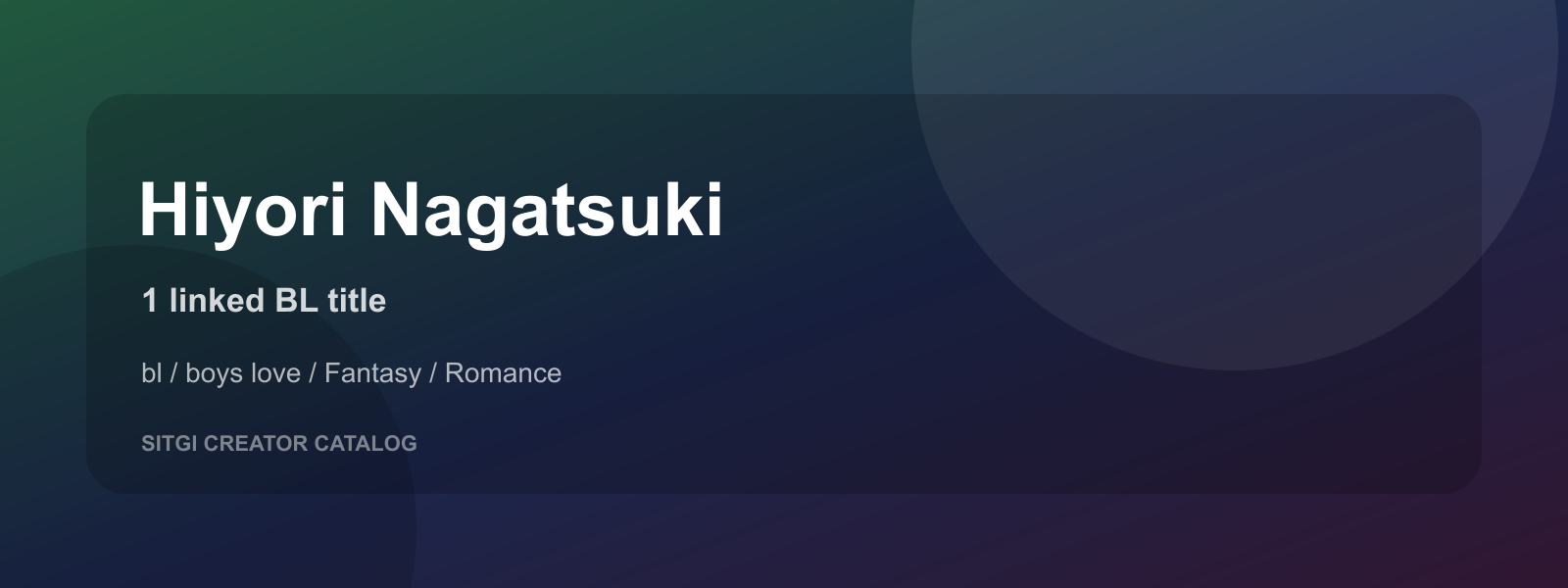 Hiyori Nagatsuki cover