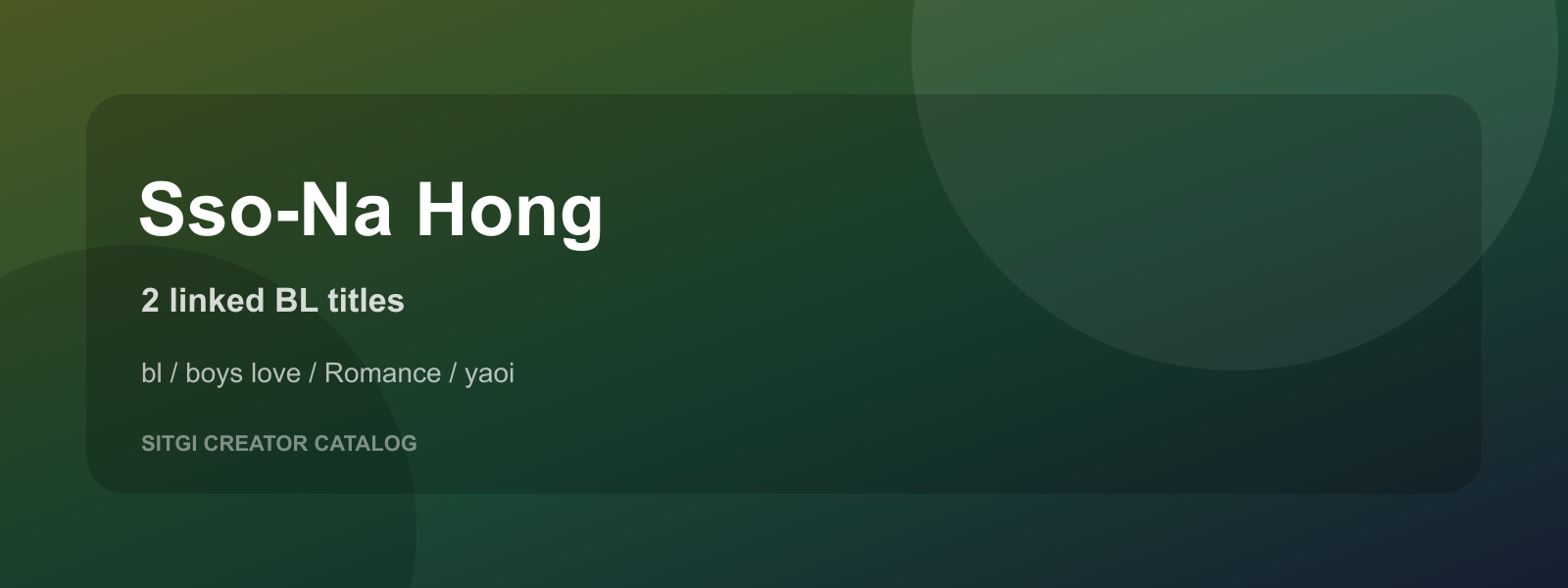 Sso-Na Hong cover