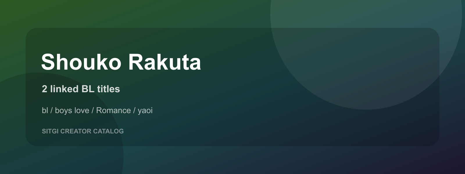 Shouko Rakuta cover