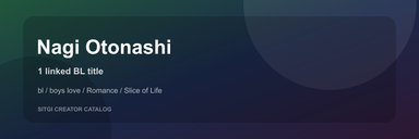 Nagi Otonashi cover