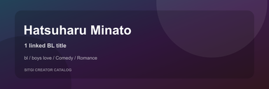 Hatsuharu Minato cover