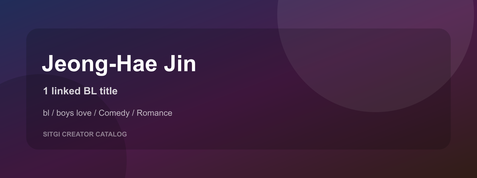 Jeong-Hae Jin cover