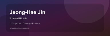 Jeong-Hae Jin cover