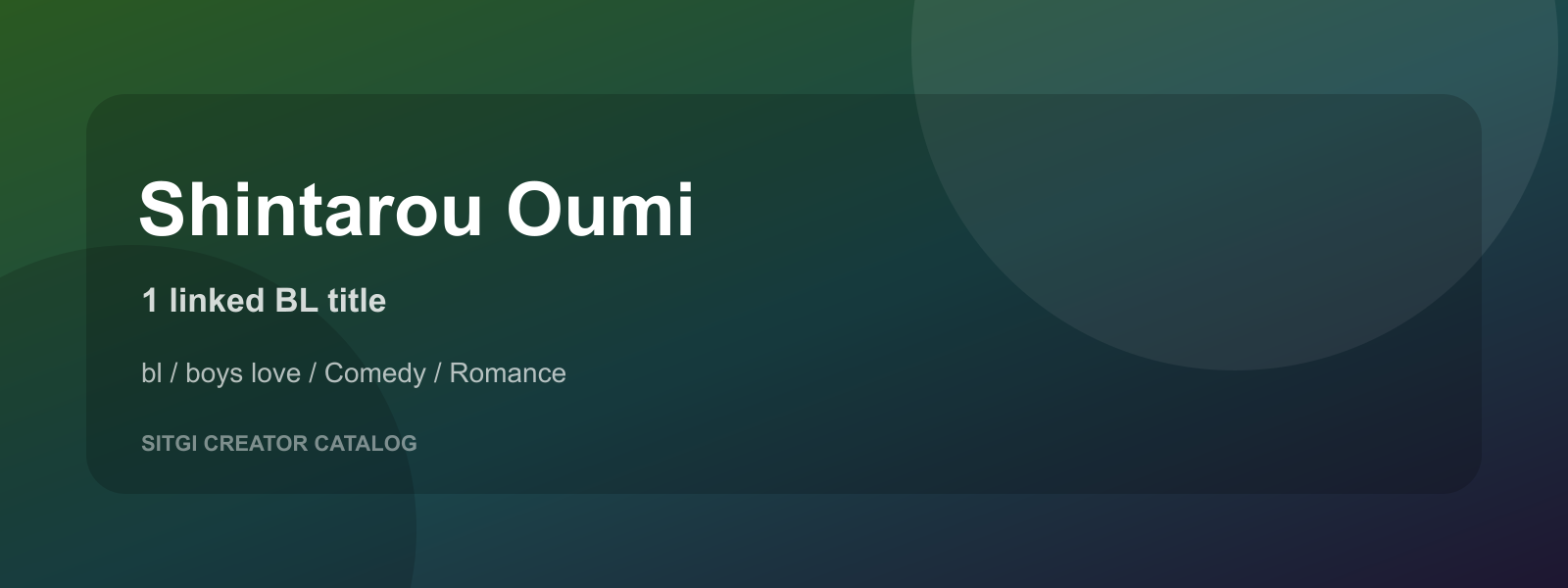 Shintarou Oumi cover