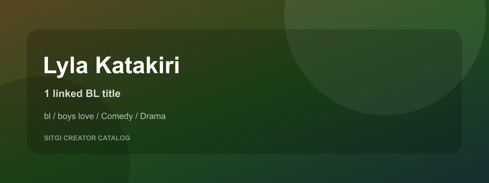 Lyla Katakiri cover