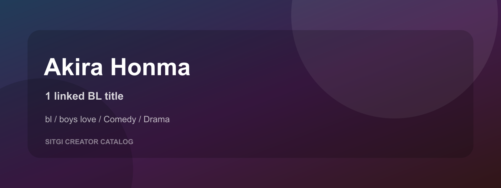 Akira Honma cover