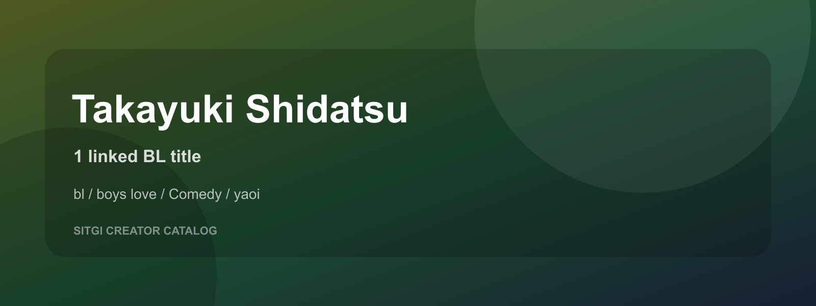 Takayuki Shidatsu cover