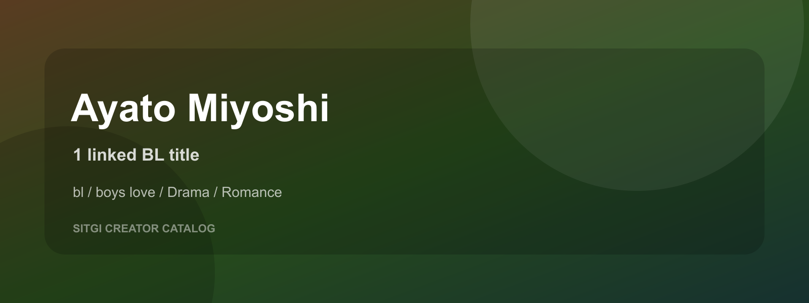 Ayato Miyoshi cover