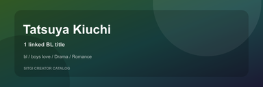 Tatsuya Kiuchi cover